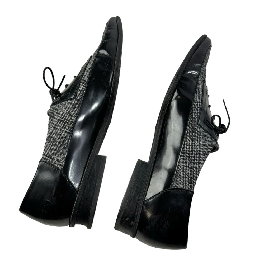 STUART WEITZMAN black and plaid loafers size 10 - Picture 10 of 12
